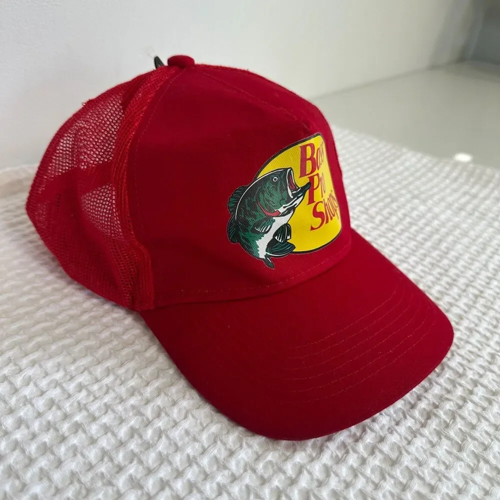 Bass Pro Shops Hat Mesh Adjustable SnapBack Trucker Baseball Fishing Outdoor
